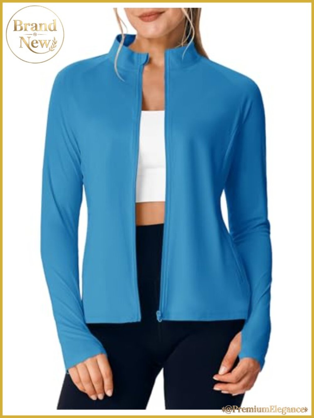Women's UPF 50+ Sun Protection Jacket Lightweight Full Zip UV Shirt